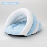 蓝色兔耳朵[冲量款] 小码-[7斤内猫 5斤内狗-收藏加购送软垫]品质保障 值得信 猫窝四季通用猫咪床半封闭式房子幼猫冬