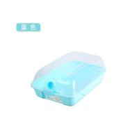 蓝色透明盖(2个试用装) 小号女款(39码以下) 加厚大号透明鞋盒家用翻盖男女鞋子收纳盒简易塑料防潮尘组合鞋柜