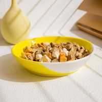 [黄色小熊]零食碗 收藏加购物车优先发货 猫碗陶瓷猫咪保护颈椎狗碗食盆防打翻高脚双碗喝水碗饮水宠物用品