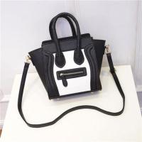 黑色 大光茅同款女包包日韩笑脸包囧包撞色手提包单肩包斜挎包包