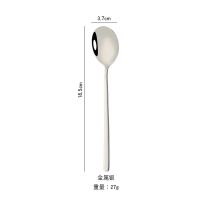 普通小号1只装_随机发个坏的 304不锈钢勺子成人喝汤勺加厚长柄家用厨房调味喝粥勺大号盛汤匙