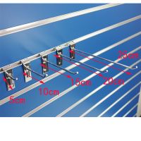 4mm粗5cm单线挂钩(10个) 槽板挂钩货架手机配件吉他挂钩层板玻璃托展柜展架挂钩五金配件钩