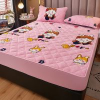 羊羔绒床笠-快乐女孩 90X200cm[单件] 南极人羊羔绒床笠床罩加厚夹棉冬季保暖床套罩席梦思保护套防尘套