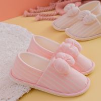 月子鞋-竖条粉色 S码(36-37) 月子鞋夏季薄款产后产妇用品棉拖鞋6七8月份软底春秋孕妇包跟女鞋