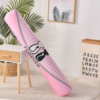 背影猫 15*60cm 中控棉[软硬适中] 毛绒圆柱长条抱枕睡觉夹腿女生陪你睡卡通靠垫孕妇婴儿床上可拆洗