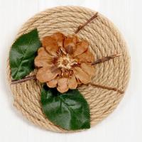 12cm松果款挂饰_随机发个坏的 麻绳圆盘壁饰手工装饰品家居客厅玄关卧室民宿店面壁挂东南亚墙饰