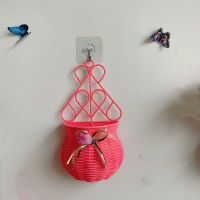 粉色挂篮 挂墙花篮套装仿真假花挂篮墙壁饰吊篮室内挂壁挂摆设墙面装饰花艺