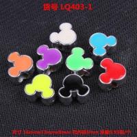 LQ403-1[混彩10个的价格] 塑料CCB滴油大孔珠 假发脏辫编辫子装饰串珠头饰发饰DIY饰品配件