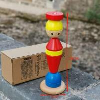 百变立人 蒙氏早教形状套柱积木宝宝1-2-3岁认知启蒙益智木制玩具百变立人