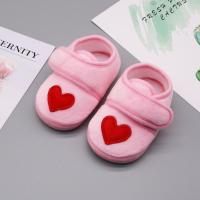 桃色 胶底~红心粉 内长11.5cm 13码 胶底学步鞋6-9-12个月男女宝宝鞋8-10月秋款加厚婴儿鞋子软底防滑