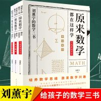 原来数学都在这样学(全3册) 给孩子的数学三书刘薰宇原来数学可以这样学中小学生课外阅读书籍