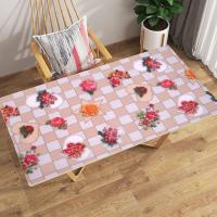 新款牡丹花推荐款 60厘米*60厘米 免洗塑料印花防水防油桌布垫厨房茶几宿舍书桌饭店老式长方形台布