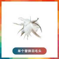 羽毛替换头1个[不含逗猫棒] 猫咪自嗨吸盘逗猫棒长杆耐咬幼猫解闷玩具神器耐用羽毛替换头钢丝