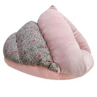 S 粉色碎花 狗睡袋狗窝幼猫猫窝宠物睡袋保暖加厚加绒半封闭式小型犬睡垫通用