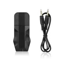 黑色 BLS-BT06 USB蓝牙接收器USB蓝牙音频接收器3.5mm音频接收器车载蓝牙5.0蓝牙