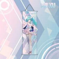 初音 70*30cm 初音Miku约会狂三挂画动漫拉姆雷姆艾米莉亚二次元绸布挂画海报