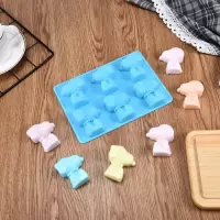 6连史努比 可爱卡通史努比史卢比机器人小兔果冻布丁钵仔糕雪糕模具耐高温