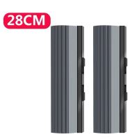 快速更换款(免螺丝) 灰色优质原装28CM[2只] 好太太吸水海绵拖把胶棉拖把头一键换头拖把替换头加大加宽