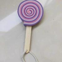 棒棒糖海绵擦随机发[1个装] 创意棒棒糖清洁海绵擦强力去污洗碗刷厨房加厚可挂式沐浴海绵擦