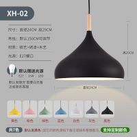 02款直径24cm黑色 北欧单头吊灯现代简约餐厅饭店餐馆办公室奶茶店铺工业风商用灯罩