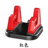 普通手机支架-红色 多功能车载手机支架360旋转挪车号码牌通用汽车导航支撑架手机座