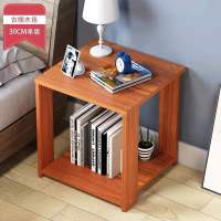基础款单层-古檀木色 床头柜简约现代置物架卧室收纳储物北欧经济型创意床边小收纳柜子