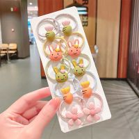 1#可爱卡通发圈10件套 儿童扎头发皮筋韩版女童头绳女宝宝橡皮筋不伤发饰小女孩发圈头饰