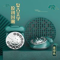 墨绿色(精品款)送4组数字贴 汽车临时停车号码牌挪车移车牌创意复古电话机发光车内装饰用品