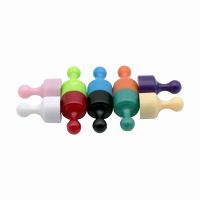 混色5个装 小号12*20mm 彩色强力磁图钉办公磁扣大小号吸铁石圆形绘画毛毡白板教学磁铁