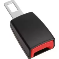 加长锁扣黑色 常用型前排汽车车安全带锁扣卡座插槽底座铁板连接抠头底座3C认证
