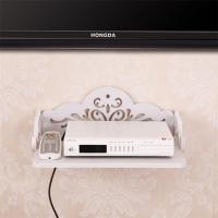 荆棘绽放纹 创意机顶盒墙上置物架路由器收纳盒搁置板客厅搁板