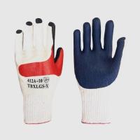 蓝耐磨王 12双 XL 双狼耐磨王胶片狼行记浸胶贴片防割耐磨防滑劳保防护用品工地手套