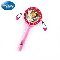 公主粉拨浪鼓 迪士尼 儿童小喇叭玩具吹奏乐器 宝宝吹的音乐早教玩具女孩男孩