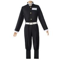 白色 金扣子套装 110儿童队服 鬼灭之刃动漫cosplay鬼杀队队服九柱灶门炭治郎我妻善逸套装