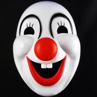 小丑面具不带假发 万圣节舞会装扮小丑面具搞怪白色假面彩发套装演出表演搞笑道具