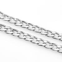 粗6毫米长60CM 项链男女项链古巴链粗链扁链学生钛钢嘻哈NK项链不掉色饰品