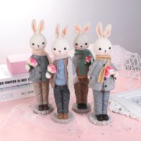小男兔子随机一个 小兔子摆件生日礼物女生闺蜜创意装饰品卧室少女高颜值客厅摆件