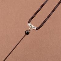 款式一咖啡色粗款3.0mm 手编挂件绳手工编织项链绳子玉坠翡翠平安扣玉佛吊坠挂绳挂坠男女
