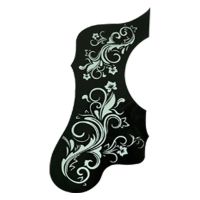 左手单个 乐器配件/民谣吉他大花鸟白花护板贴41寸/42寸缺角正桶吉他通用