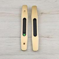 金色一把 标准配件 铝合金推拉门氧化锁阳台吊趟中空玻璃双面厨房移门一字锁门窗配件