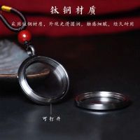 红色绳子(可调节) 保真紫金沙颗粒5克(送玻璃瓶) 天然朱砂扁圆吊坠晶体颗粒真品嘎乌盒挂件儿童男女情侣款项链