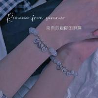 手链猫眼石1个字母 无礼盒 情侣一对刻字字母简约学生韩版ins小众设计礼物闺蜜名字手链