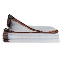 16S 厚度 1米宽1米长【包边打孔】 加厚透明防雨布包边打孔防水布阳台保暖蓬布封窗薄膜挡雨塑料布