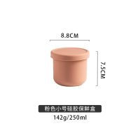 粉色小号 ins风饭盒上班族三明治便当盒可微波炉加热硅胶便携水果盒