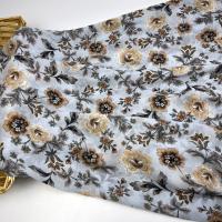 1# 雪纺乔其纱印花布料单层半透夏季衬衫连衣裙雪纺衫头巾纱时尚面料