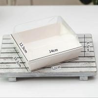 白色方形纸盒(加厚防雾盒) 10套 雪媚娘蛋黄酥盒子肉松小贝泡芙盒烘焙西点蛋糕毛巾卷甜品打包盒