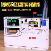 城堡+工具包(无蚂蚁) 蚂蚁工坊沙土版大头蚁蚂蚁城堡豪华宫殿别墅送蚁后可繁殖可产卵