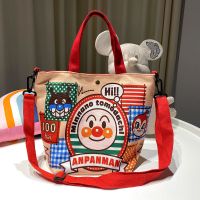 斜挎拖便[黄面包] 日本面包超人多功能手提袋大号便当包饭盒袋帆布妈咪包手拎斜挎包