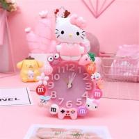 KT 可爱男孩女孩创意卡通闹钟学生用儿童专用床头个性懒人卧室闹铃