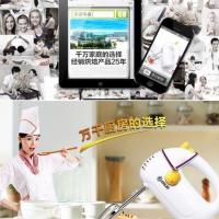 白色 家用小型电动家庭厨房烘焙多用途打发奶蛋清酱料黄油搅拌机打蛋器